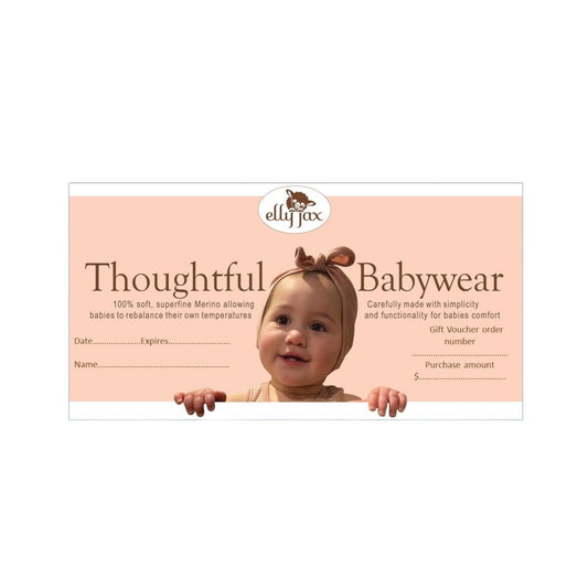 ellyjax - Merino babywear$25 ellyjax Gift Voucher