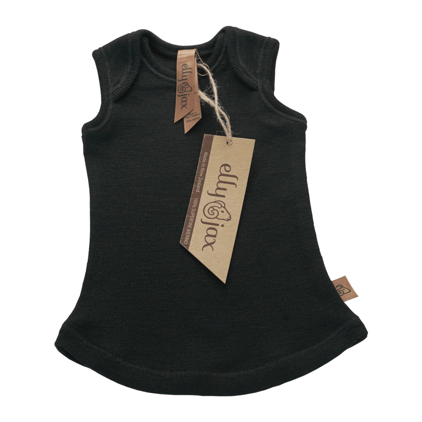 ellyjax - Merino babywearEnvelope Singlet Plain