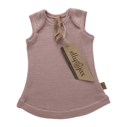 ellyjax - Merino babywearEnvelope Singlet Plain