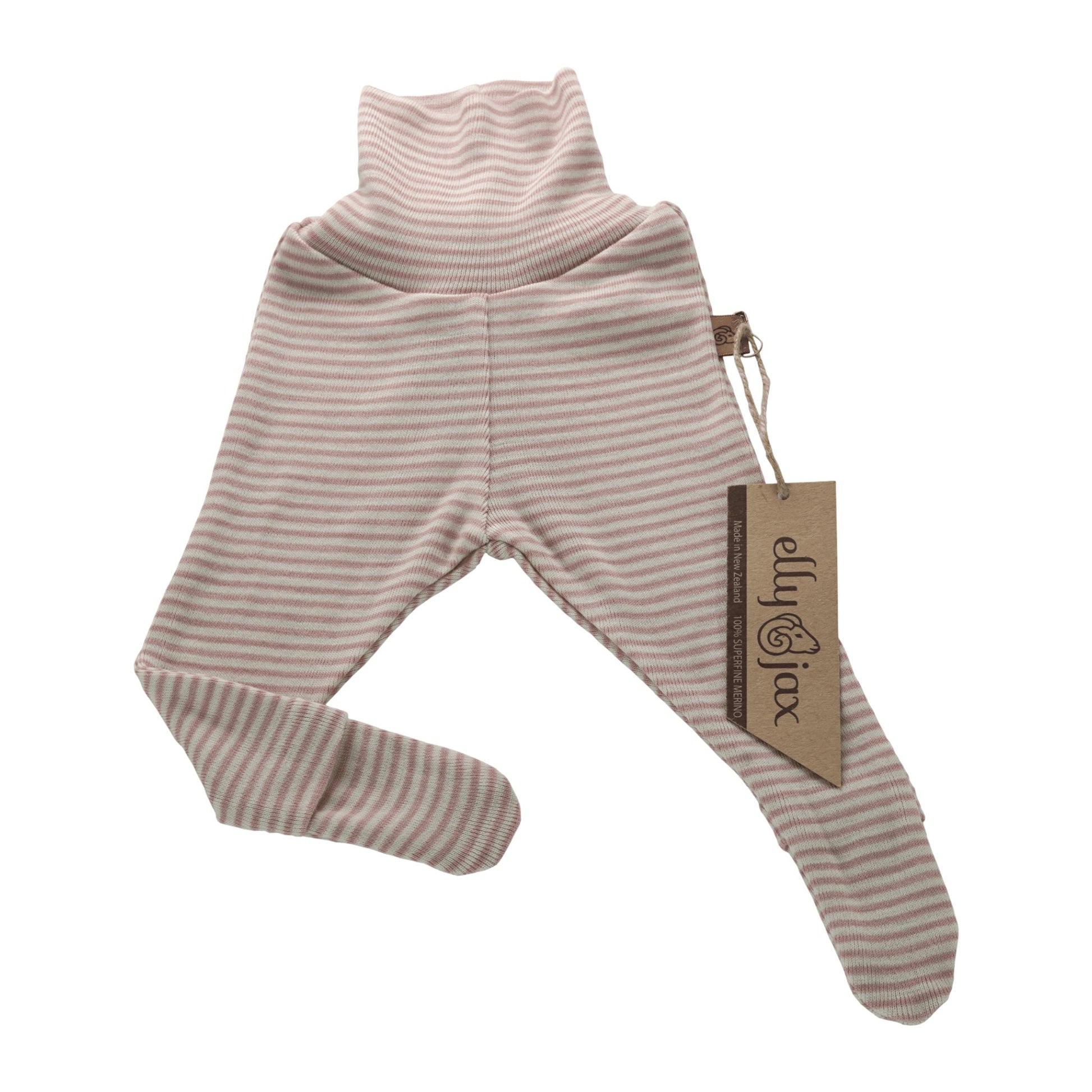 ellyjax - Merino babywearFootsie Tights Striped