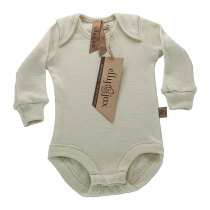 ellyjax - Merino babywearLong Sleeve Bodysuit Plain