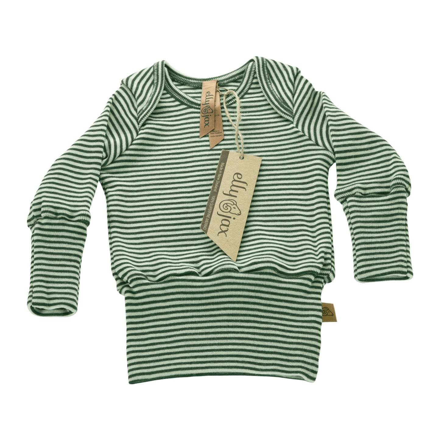 ellyjax - Merino babywear_Long Sleeve Top Striped