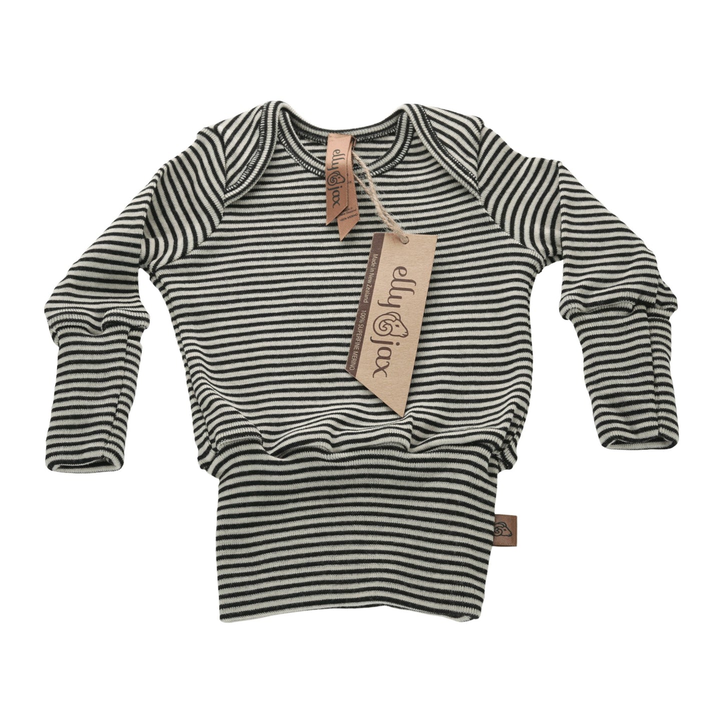 ellyjax - Merino babywear_Long Sleeve Top Striped