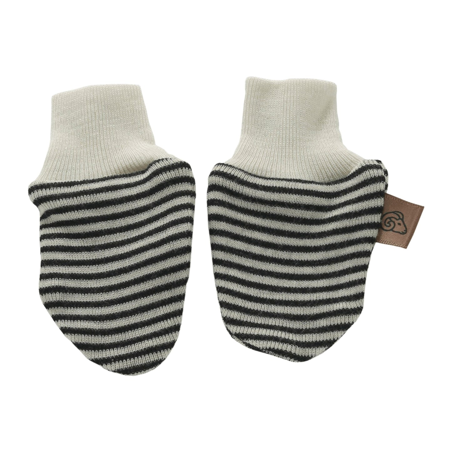 ellyjax - Merino babywear_Mittens Striped