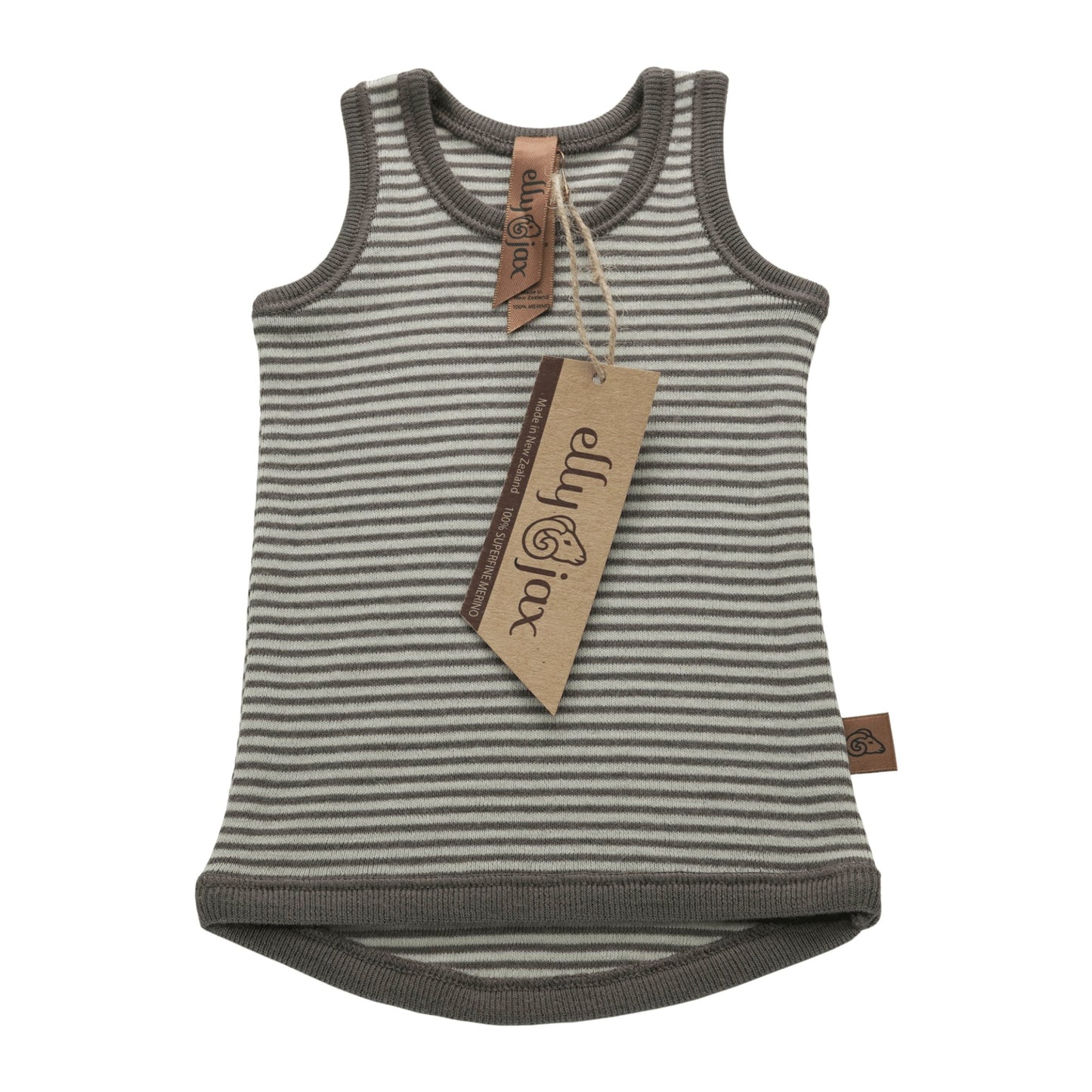 ellyjax - Merino babywear_Singlet Striped