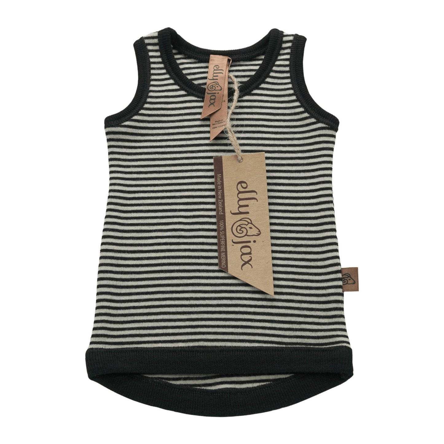 ellyjax - Merino babywear_Singlet Striped