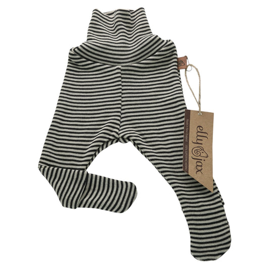 Merino Striped Footsie Tights
