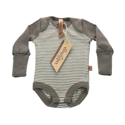 Merino Striped Long Sleeve Bodysuit