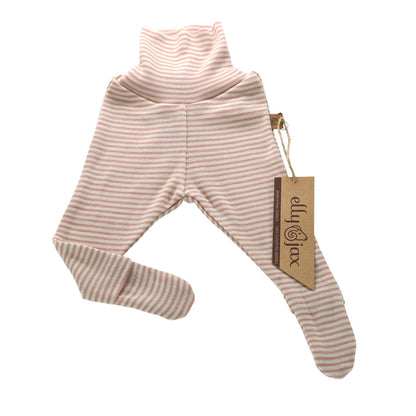 Merino Striped Footsie Tights